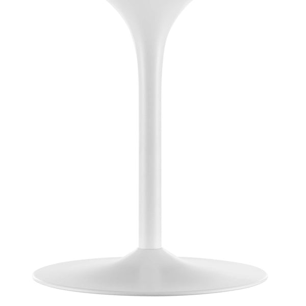 Modway Furniture Pursuit 40" Round Dining Table - Mid-Century Modern Pedestal Design for Small Spaces, Easy Care White White EEI-6313-WHI-WHI