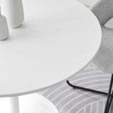 Modway Furniture Pursuit 40" Dining Table White White 39.5 x 39.5 x 29.5