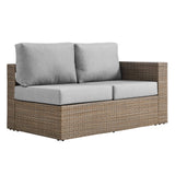 Modway Furniture Convene Outdoor Patio Outdoor Patio 4-Piece Furniture Set Cappuccino Gray 35 x 113 x 25.5