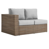 Modway Furniture Convene Outdoor Patio Outdoor Patio 4-Piece Furniture Set Cappuccino Gray 35 x 113 x 25.5
