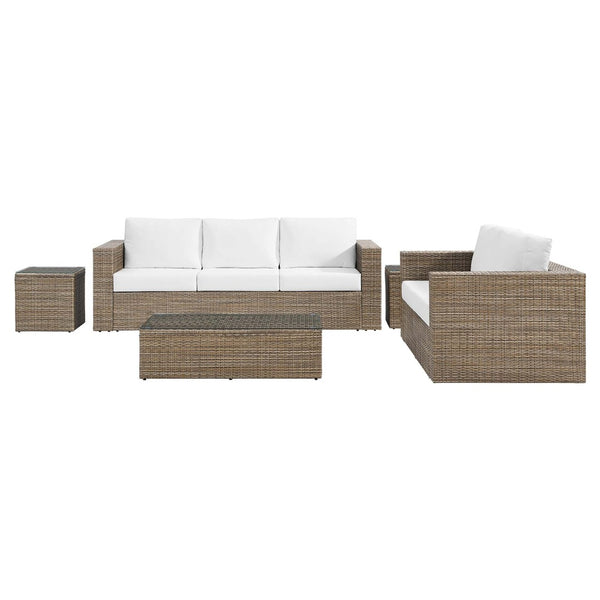Modway Furniture Convene 5-Piece Outdoor Patio Furniture Set by Modway – Stylish, Weather-Resistant & Comfortable EEI-6331-CAP-WHI