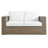 Modway Furniture Convene Outdoor Patio Outdoor Patio 5-Piece Furniture Set Cappuccino White 35 x 152 x 25.5