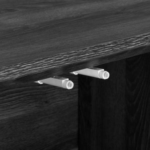 Modway Furniture Harper Chevron Sideboard - Modern Storage Solution with Stylish Geometric Design for Any Room Black EEI-6336-BLK