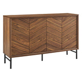 Modway Furniture Harper Chevron Sideboard Walnut 15.5 x 59 x 37