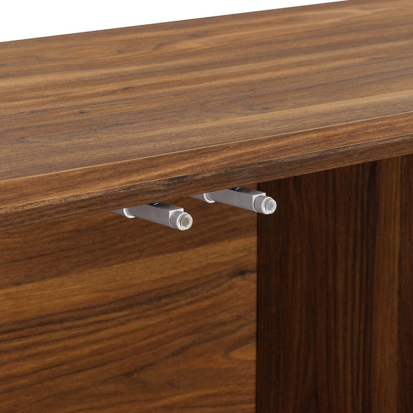 Modway Furniture Harper Chevron Sideboard - Modern Storage Solution with Stylish Geometric Design for Any Room Walnut EEI-6336-WAL