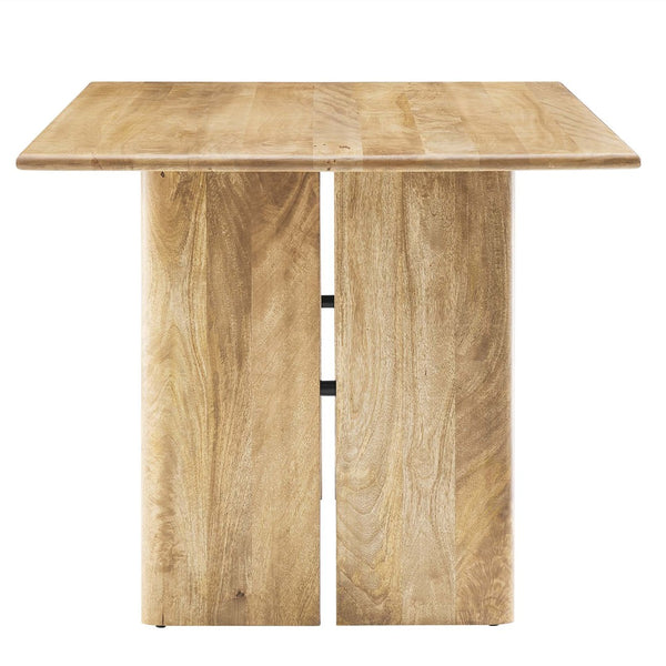 Modway Furniture Amistad 60" Rectangular Wood Dining Table - Handcrafted Mango Wood with Modern Farmhouse Charm Oak EEI-6338-OAK