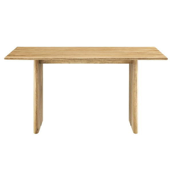 Modway Furniture Amistad 60" Rectangular Wood Dining Table - Handcrafted Mango Wood with Modern Farmhouse Charm Oak EEI-6338-OAK