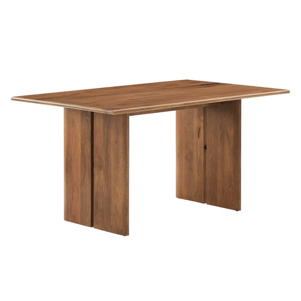 Modway Furniture Amistad 60" Rectangular Wood Dining Table - Handcrafted Mango Wood with Modern Farmhouse Charm Walnut EEI-6338-WAL