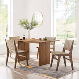 Modway Furniture Amistad 60" Wood Dining Table Walnut 36 x 60 x 30