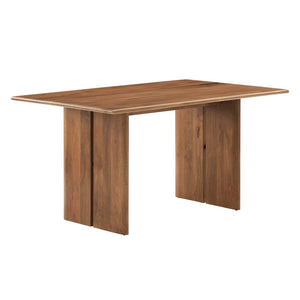 Modway Furniture Amistad 60" Wood Dining Table Walnut 36 x 60 x 30