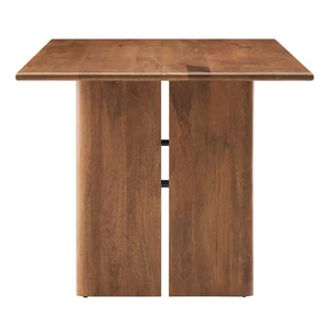 Modway Furniture Amistad 60" Rectangular Wood Dining Table - Handcrafted Mango Wood with Modern Farmhouse Charm Walnut EEI-6338-WAL