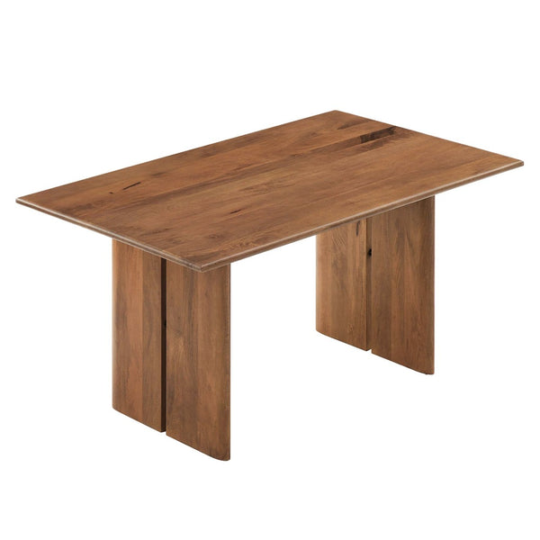 Modway Furniture Amistad 60" Rectangular Wood Dining Table - Handcrafted Mango Wood with Modern Farmhouse Charm Walnut EEI-6338-WAL