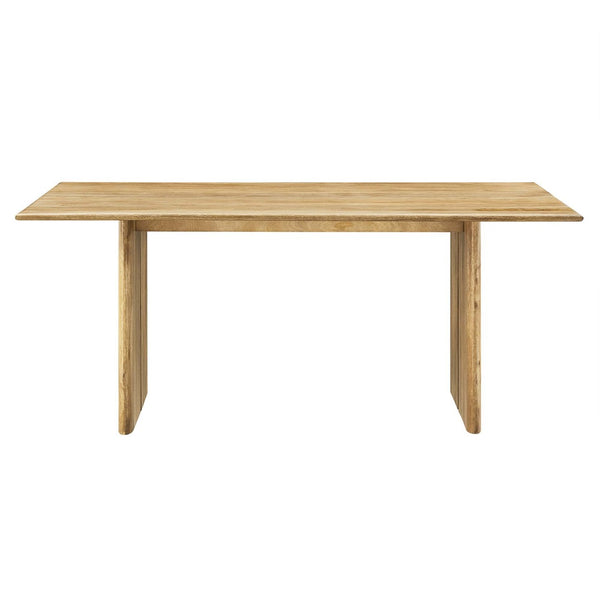 Modway Furniture Amistad 72" Dining Table - Handcrafted Mango Wood with Rustic-Modern Charm for Family Gatherings Oak EEI-6339-OAK