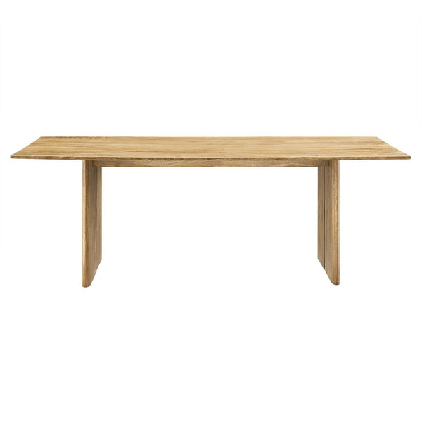 Modway Furniture Amistad 86" Mango Wood Dining Table - Rustic Modern Design for Family Gatherings and Dining Events Oak EEI-6340-OAK