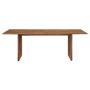 Modway Furniture Amistad 86" Mango Wood Dining Table - Rustic Modern Design for Family Gatherings and Dining Events Walnut EEI-6340-WAL
