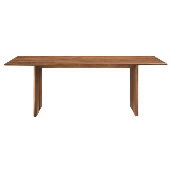 Modway Furniture Amistad 86" Mango Wood Dining Table - Rustic Modern Design for Family Gatherings and Dining Events Walnut EEI-6340-WAL