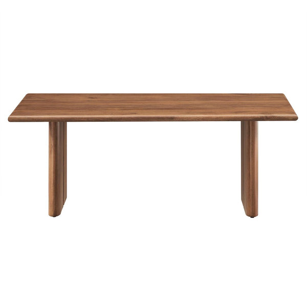 Modway Furniture Amistad Wood Coffee Table - Handcrafted Mango Wood for Rustic Charm and Modern Farmhouse Style Walnut EEI-6341-WAL