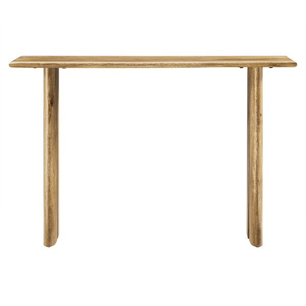 Modway Furniture Amistad Wood Console Table - Handcrafted Mango Wood with Rustic Charm for Entryway or Living Room Oak EEI-6342-OAK