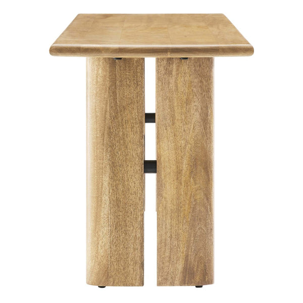 Modway Furniture Amistad 46" Mango Wood Bench - Modern Farmhouse Design for Versatile Seating & Home Décor Solutions Oak EEI-6343-OAK