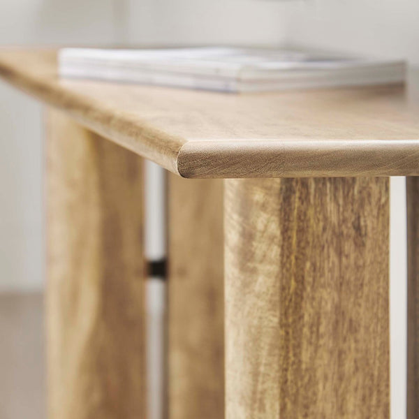 Modway Furniture Amistad 46" Mango Wood Bench - Modern Farmhouse Design for Versatile Seating & Home Décor Solutions Oak EEI-6343-OAK