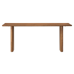 Modway Furniture Amistad 46" Mango Wood Bench - Modern Farmhouse Design for Versatile Seating & Home Décor Solutions Walnut EEI-6343-WAL