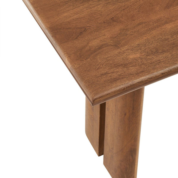 Modway Furniture Amistad 46" Mango Wood Bench - Modern Farmhouse Design for Versatile Seating & Home Décor Solutions Walnut EEI-6343-WAL