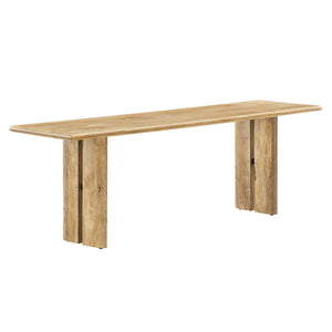 Modway Furniture Amistad 58" Wood Bench Oak 15 x 58 x 18.5