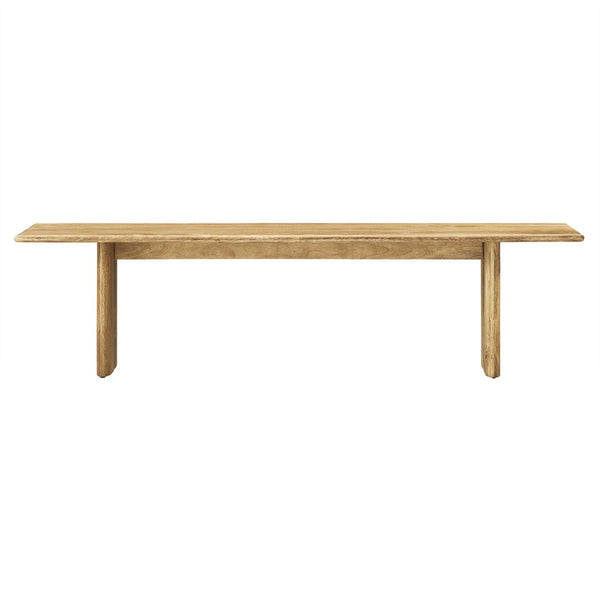 Modway Furniture Amistad 72" Wood Bench by Modway - Durable Mango Wood, Modern Farmhouse Design for Versatile Seating Oak EEI-6345-OAK