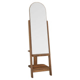 Modway Furniture Ascend Standing Mirror Walnut 16.5 x 17 x 62.5