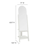 Modway Furniture Ascend Standing Mirror White 16.5 x 17 x 62.5