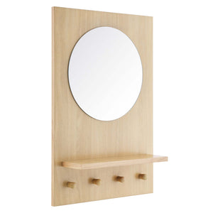 Modway Furniture Glint Mirror Oak 4.5 x 15.5 x 23.5