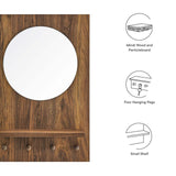 Modway Furniture Glint Mirror Walnut 4.5 x 15.5 x 23.5