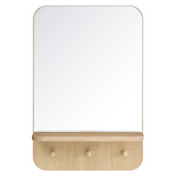 Modway Furniture Lumina Mirror Oak 4.5 x 15.5 x 23.5