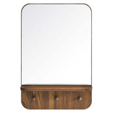 Modway Furniture Lumina Mirror Walnut 4.5 x 15.5 x 23.5