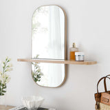 Modway Furniture Solstice Mirror Oak 4.5 x 23.5 x 23.5