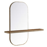 Modway Furniture Solstice Mirror Walnut 4.5 x 23.5 x 23.5