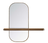 Modway Furniture Solstice Mirror Walnut 4.5 x 23.5 x 23.5