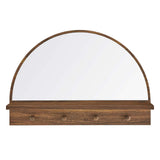 Modway Furniture Moonbeam Arched Mirror Walnut 4.5 x 22.5 x 15