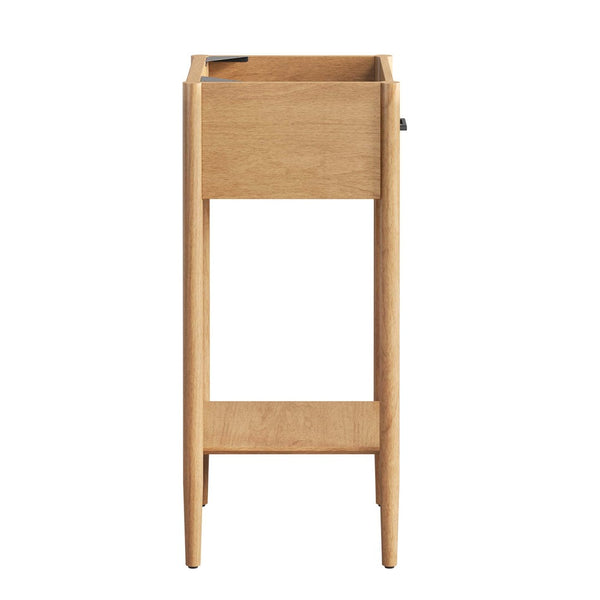 Modway Furniture Zaire 18" Bathroom Vanity Cabinet - Modern Minimalist Design with Smart Storage for Compact Spaces Natural EEI-6351-NAT