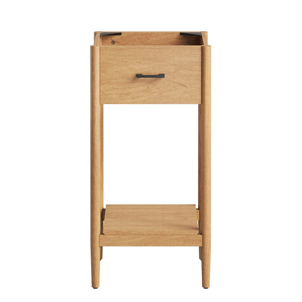 Modway Furniture Zaire 18" Bathroom Vanity Cabinet - Modern Minimalist Design with Smart Storage for Compact Spaces Natural EEI-6351-NAT