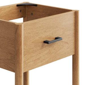 Modway Furniture Zaire 18" Bathroom Vanity Cabinet - Modern Minimalist Design with Smart Storage for Compact Spaces Natural EEI-6351-NAT