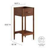 Modway Furniture Zaire Bathroom Vanity Cabinet (Sink Basin Not Included) EEI-6351-WAL