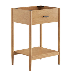 Modway Furniture Zaire 24" Bathroom Vanity Cabinet - Mid-Century Modern Design with Practical Storage Solutions Natural EEI-6352-NAT