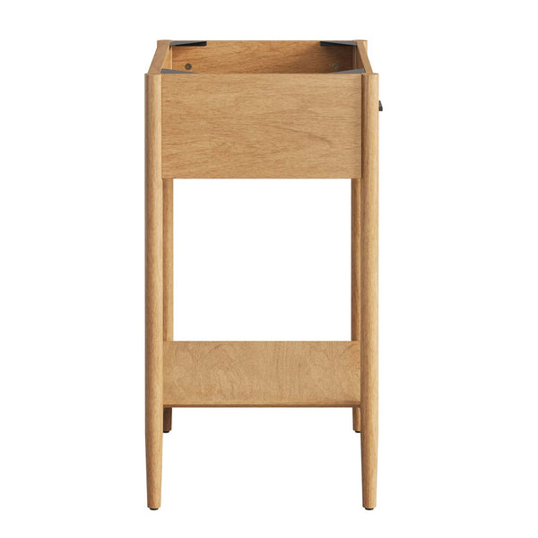 Modway Furniture Zaire 24" Bathroom Vanity Cabinet - Mid-Century Modern Design with Practical Storage Solutions Natural EEI-6352-NAT