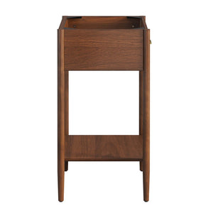 Modway Furniture Zaire 24" Bathroom Vanity Cabinet - Mid-Century Modern Design with Practical Storage Solutions Walnut EEI-6352-WAL