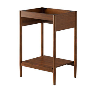 Modway Furniture Zaire 24" Bathroom Vanity Cabinet - Mid-Century Modern Design with Practical Storage Solutions Walnut EEI-6352-WAL