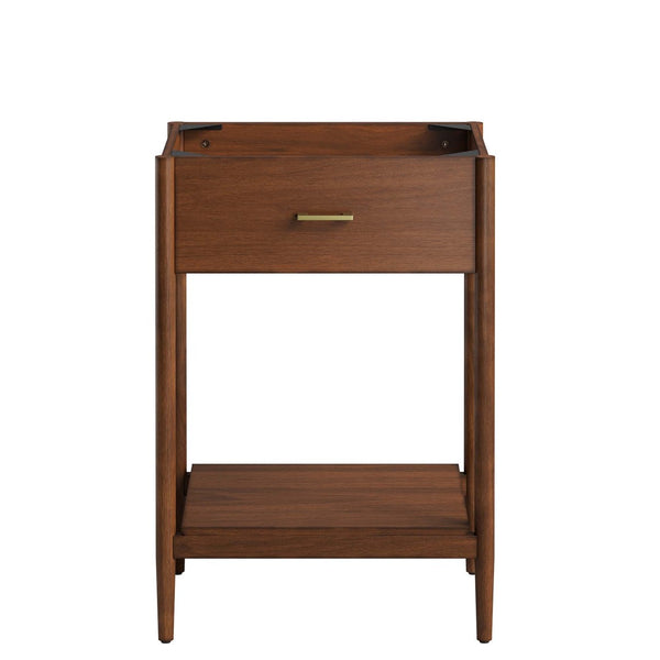 Modway Furniture Zaire 24" Bathroom Vanity Cabinet - Mid-Century Modern Design with Practical Storage Solutions Walnut EEI-6352-WAL