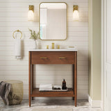 Modway Furniture Zaire Bathroom Vanity Cabinet (Sink Basin Not Included) EEI-6353-WAL