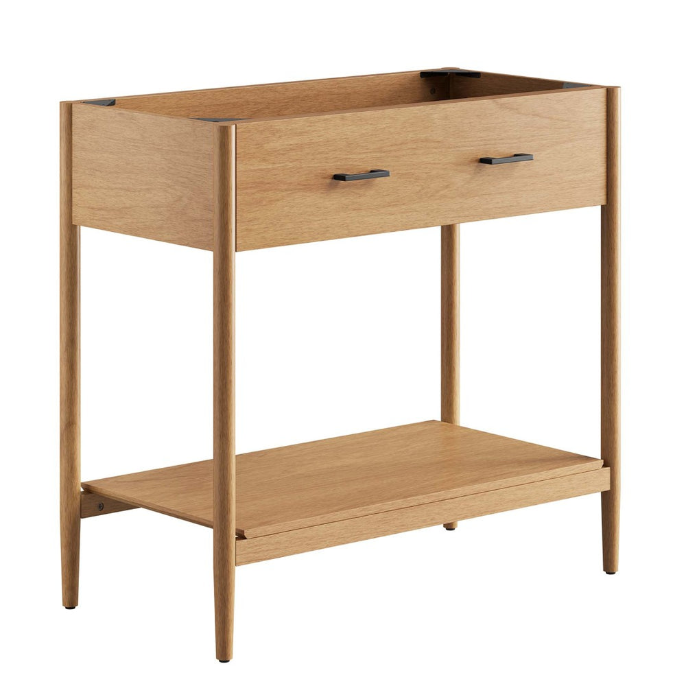 Modway Furniture Zaire 36" Bathroom Vanity Cabinet - Mid-Century Modern Design with Practical Storage Solution Natural EEI-6354-NAT