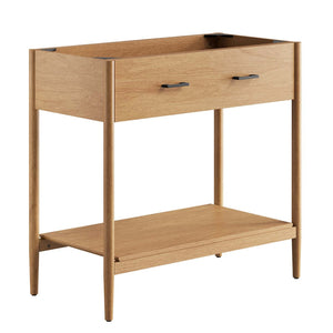 Modway Furniture Zaire 36" Bathroom Vanity Cabinet - Mid-Century Modern Design with Practical Storage Solution Natural EEI-6354-NAT